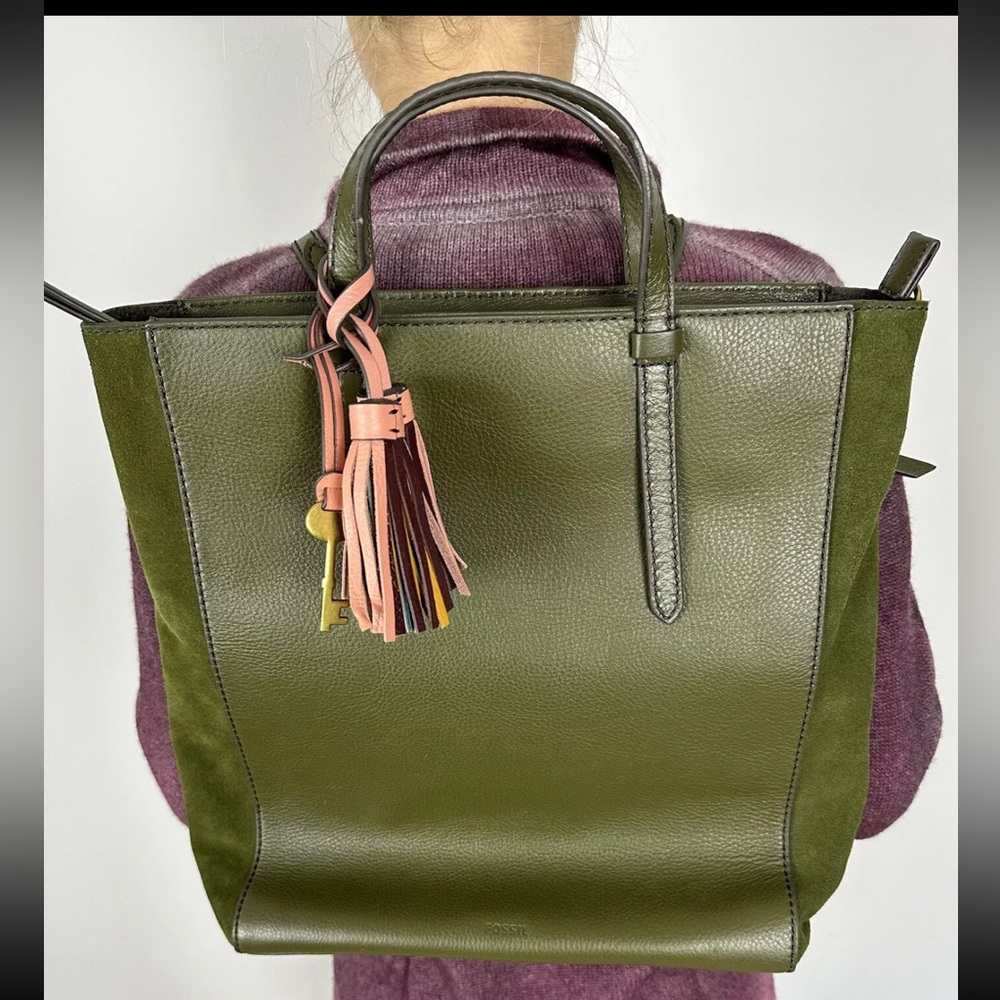 Fossil Camilla Large Olive Green Purse